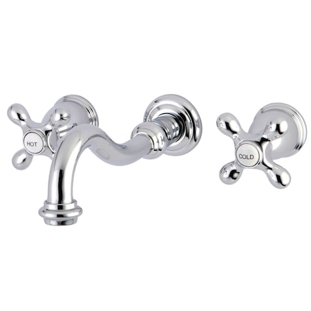 Kingston Brass Roman Tub Faucet, Polished Chrome, Wall Mount KS3021AX